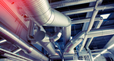 System of industrial ventilating pipes